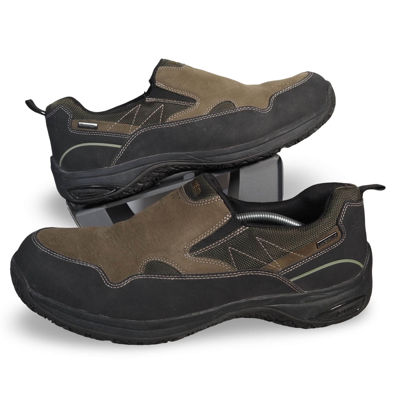 Dunham Ludlow Cloud Plus Waterproof Slip On Shoes Mens 14w Brown Black Wide